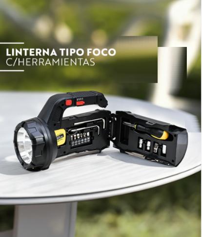 Linterna Pro Luz+Herramienta Kit Auto