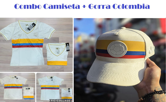 Combo Camiseta Gorra Selección Colombia