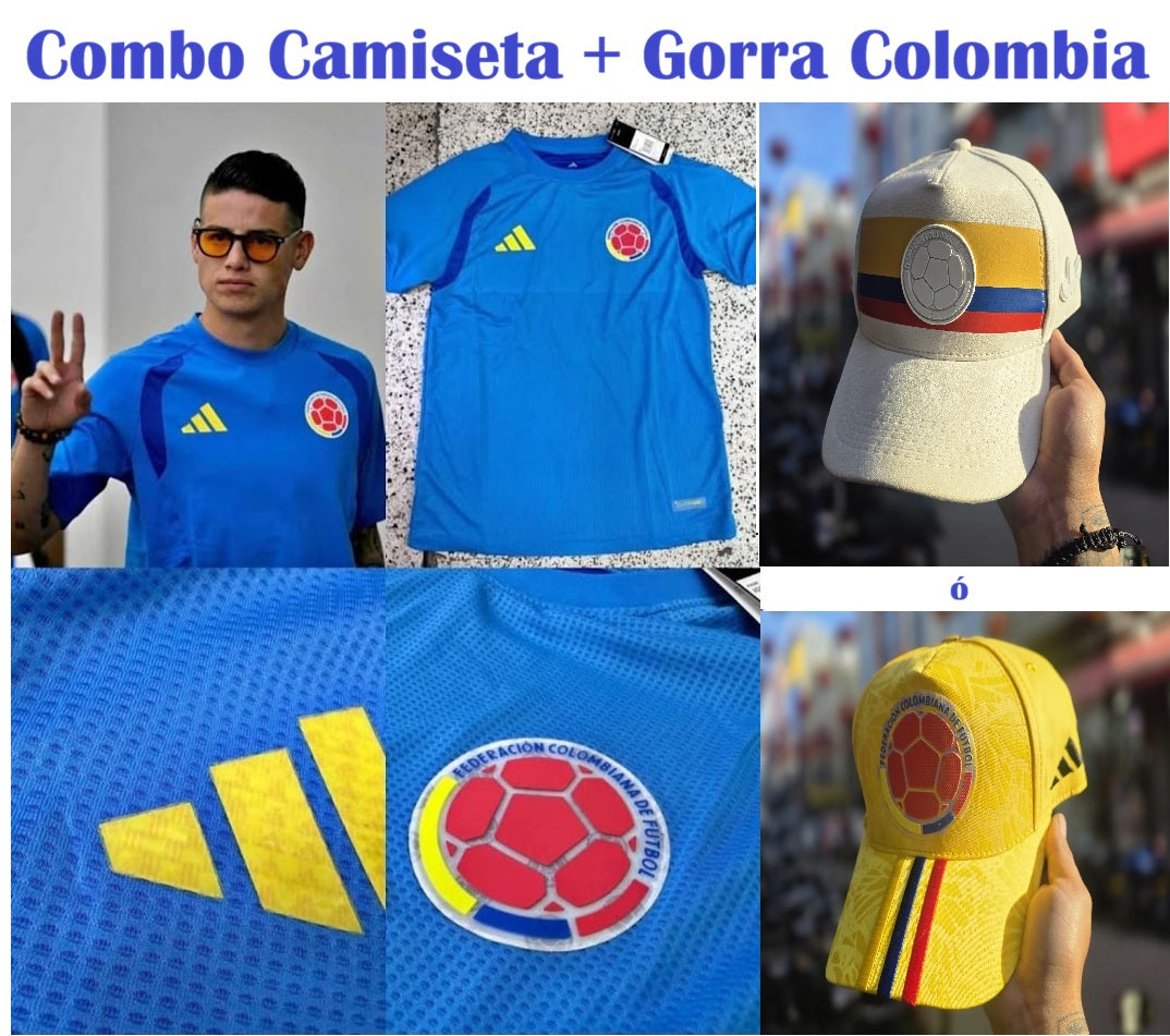 Combo Camiseta Gorra Selección Colombia